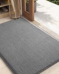 COLOR&GEOMETRY Door Matts Indoor 80x120 cm, Large Indoor Door Mat Washable, Dirt Trapper Doormats Inside Non Slip, Absorbent Indoor Mats for Front Door/Back Door/Muddy Paws, Barrier Mat (Grey)