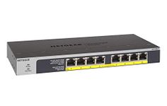 NETGEAR 8-Port Gigabit Ethernet Unmanaged PoE Switch (GS108LP) - with 8 x PoE+ @ 60W Upgradeable, Desktop/Rackmount, and ProSAFE Lifetime Protection