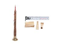 Indian Flute Package Includes: Indian Flute Shehnai Brass Zurna Oboe Mizmar Mangal + Single Cane Reeds For Shehnai Indian Flutes Zurna Mizmar - 4 Pack