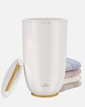 PalProt® Towel Warmer Bucket Heater Bathroom: 4 Timer Electric Blanket Dryer - Large 5.3-Gallon Capacity Auto Off Enjoy Shower - White Luxury Baby Warming Heated Cloth - Portable Home SPA Machine