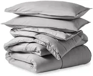 Bare Home Comforter Set - Oversized King Size - Ultra-Soft - Goose Down Alternative - Premium 1800 Series - All Season Warmth (Oversized King, Light Grey)