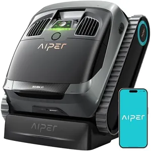 AIPER Scuba X1 Cordless Robotic Pool Cleaner, Ultra-Fine Filter System, Horizontal Waterline Cleaning, WavePath 3.0, Smart Navigation, Ideal for Inground Pools