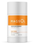 MAGSOL Natural Deodorant for Women & Men - Womens Deodorant with Magnesium - Perfect for Ultra Sensitive Skin, Aluminum Free Deodorant for Women, Baking Soda Free (Sweet Orange)