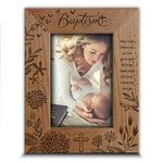 BELLA BUSTA -Blessings Baptism Christening Baby Girl/Boy Baptized Presents from Godparents -Ceremony of Baptizing a Child-Engraved Frame (5x7 Vertical)