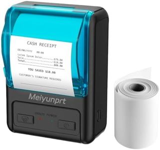 Meiyunprt Receipt Printer Bluetooth Portable Thermal POS Receipt Printer for Small Business 58mm Wireless Mini Mobile Receipt Printer for Android & Windows