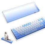 SELORSS KC02 Gaming Keyboard Dust Cover Protector Mechanical Keyboard Cover Premium Clear Acrylic Keyboard Cover for 60% Compact 61 68 Keys Computer Keyboard (Blue)