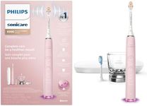 Philips Sonicare DiamondClean Smart 9300 Electric Toothbrush, Sonic Toothbrush with App, Pressure Sensor, Brush Head Detection, 4 Brushing Modes and 3 Intensity Levels, Pink, Model HX9903/25