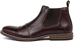 Wild Rhino Men's Jonah Chelsea Boot, Dark Brown, EU 45/US 12