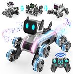 Braxel Remote Control Cars，2.4Ghz 8WD Robot Rc Car Toys for 6-12 Year Olds Boys Transformers Toys Boys Toys age 6 7 8 9 10 11 12 Kids Toys Gifts for 6-12 year old Boys Girls Birthday Gifts Robot Dog