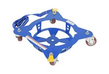 Vestil MPD-5 Multi Pail Dolly with 4' Pull Strap, 150 lbs Capacity, 19-7/16" Width x 5" Height