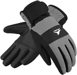 Achiou Kids Ski Gloves, Waterproof 
