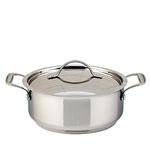 Meyer - Confederation Stainless Steel Casserole Pan with Lid, Induction Cooktop Compatible (3L/3.2qt)