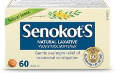 Senokot Natural Senna Laxative Plus Stool Softener, 60 Count