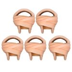 (1 Pack) - Splaqua Swimming Nose Clip with String - Comfortable Soft Latex Plugs for Kids and Adults - Neutral Beige