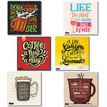 Windup Fridge Magnets - Motivational Quotes Magnet - Inspirational Quotes Magnets - 4 x 4 inch - Set of 6 (Drink Quotes)