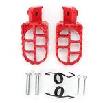 Dioche Foot Pegs Pedal, Pit Bike Foot Peg, 2Pcs Pit Bike Accessories Motorcycle Dirt Bike Aluminum Rider Passenger Footrest Pegs Footstools Floorboards