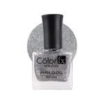 Color Fx New York Hyper-Gloss Holographic Top Coat Non UV Gel Nail Polish, Transparent Finish, Sparkling Glimmer, 21 Toxins Free, Long Lasting, Nail Paint Women 9Ml