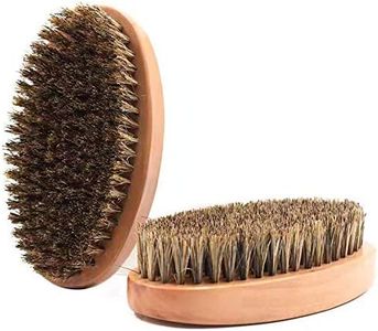 Beard Brush, First Cut Boar Bristles, Shaving Brush Exfoliates Skin - Men To Tame and Soften Your Facial Hair