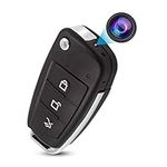 KAGMY HD 1080P Mini Car Key Camera Video Spy Cam, Portable Small Security DVR Cam with IR Night Vision/Motion Detection,Mini Recording Device for Indoor & Outdoor No Needed WiFi