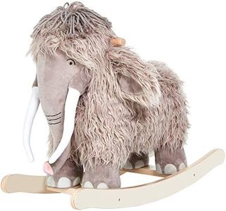 labebe - Plush Rocking Horse, Mammoth Rocker, Stuffed Rocker Toy for Child 1-3 Year Old, Kid Ride On Toy Wooden, Rocking Animal for Infant/Toddler Girl&Boy, Nursery Birthday Gift