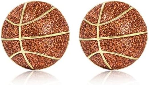 Basketball Stud Earrings for Women Hypoallergenic Sports Earrings Game Day Accessories Team Fans Jewelry Gifts (Basketball)