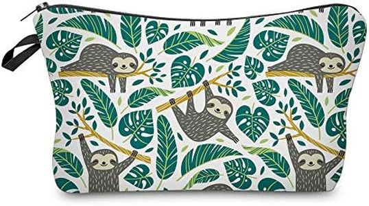 Cosmetic Bag for Women,Loomiloo Adorable Roomy Makeup Bags Travel Waterproof Toiletry Bag Accessories Organizer Liama Gifts Sloth 51476