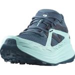 Salomon Women's Ultra Flow Gore Tex Hiking Shoe, Deep Dive/Tanager Turquoise/Carbon, 9.5