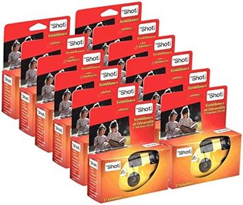 TopShot 400 Disposable Cameras with Built-in Flash (Pack of 12 Camera 27 Exposure Single Use)