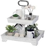 Eufrozy Farmhouse Tiered Tray Stand