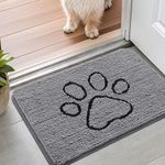 Smiry Dog Door Mat for Muddy Paws, 