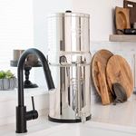 Royal Berkey Gravity-Fed Water Filter System With 2 Black Elements Plus Deluxe 10" Stainless Steel Water View Spigot