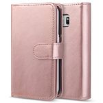 Compatible with Vodafone Smart N10 / VFD 630 - MobiBax Prime PU Leather Wallet Flip Skin Case Cover in ROSE GOLD