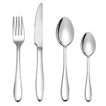 HaWare Cutlery Set, 16 Piece Stainless Steel Flatware Set for 4, Elegant Tableware Silverware Set Include Knives Forks Spoons, Mirror Finish, Dishwasher Safe