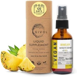 GIVOL, Organic Raw Bromelain Mist-Liquid Extract for Kids & Adults - Digestion & Inflammatory Response & Healing – Extra Strength 500 mg, 120 Day Supply- Natural Pineapple Extract- Non-GMO - 2 oz