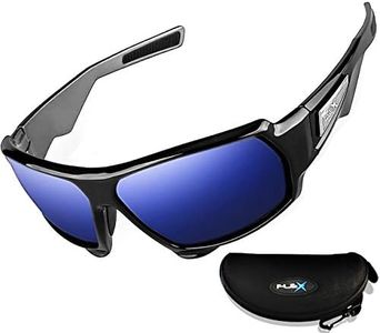 FLEX Stealth – Polarized Sunglasses for men and women, Ultra Tough TR90 Matte Black Frame and 100% UV protection HD Lens, Sports Sunglasses for Fishing Running Driving Ski Cycling Baseball Golf Biking