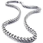 INBLUE 6MM Wide Chain Necklace For 