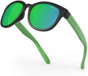 DEAFRAIN Boys Sunglasses for Kids Polarized Girls Child Youth Teen Junior Glasses For Baseball Cycling Running