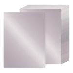 24 Sheets Silver Metallic Cardstock Paper 8.5 X 11", 92lb/250gsm Thick Silver Foil Cardstock Shiny Mirror Paper Glitter Paper for Crafts Scrapbook Card Making Invitations Party Decoration (Silver)