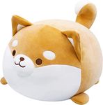 Soft Shiba Inu Plush Toys,Cuddly Stuffed Animal Plush Doll,Cute Corgi Plush Pillow For Bedroom,Giant Dog Teddy,kawaii Plush Doll,Fluffy Animal Cartoon Pillow (Shiba Inu Dog, 35cm)