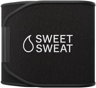 Sweet Sweat Waist Trimmer 'Xtra-Coverage' Belt | Premium Waist Trainer with More Torso Coverage for a Better Sweat! (Small)