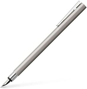 Faber-Castell Neo Slim 342102 Fountain Pen Stainless Steel Nib Width EF Matte Silver