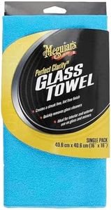 Meguiar's X190300 Perfect Clarity Glass Towels, Streak Free and Lint Free Finish -3 Pack