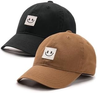 FURTALK Kids Toddler Baseball Hat Boys Girls Adjustable UPF50+ Washed Cotton Baseball Cap