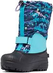 Columbia Youth Unisex Powderbug Forty Print, Geyser/Paisley Purple, 13