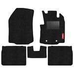 Elegant Non-Woven Cord Black Custom Fit Car Mat Compatible With Toyota Urban Cruiser Hyryder