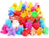 nobasco Squishies, 28 Pack Mochi Squishy Toys - Kawaii Cat Squishys Slow Rising Animals - Party Favors, Goodie Bag, Birthday Gifts, Mini Squishies Stress Reliever Toy Pack