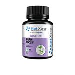 Natxtra Brahmi | Memory & Focus Support | Bacopa Monnieri Extract | Enhances Brainpower, Improves Concentration, Boosts Alertness | 60 Vegan Capsules