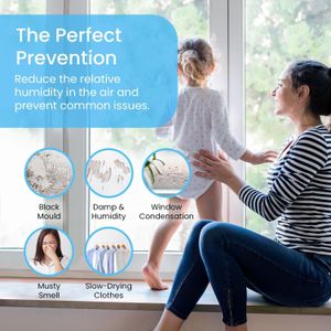 Pro Breeze 1500ml Dehumidifier – Compact Portable Moisture Remover