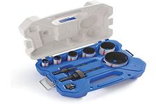 Lenox 1768436 "Speed Slot" Bi-Metal Hole Saw Set in Plastic Case, 0 V, Multi-Colour, 19-68 mm