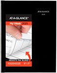 AT-A-GLANCE 2025 Appointment Book Planner, Weekly, 8" x 11", Large, Quarter-Hourly, Hardcover, DayMinder, Black (G520H0025)